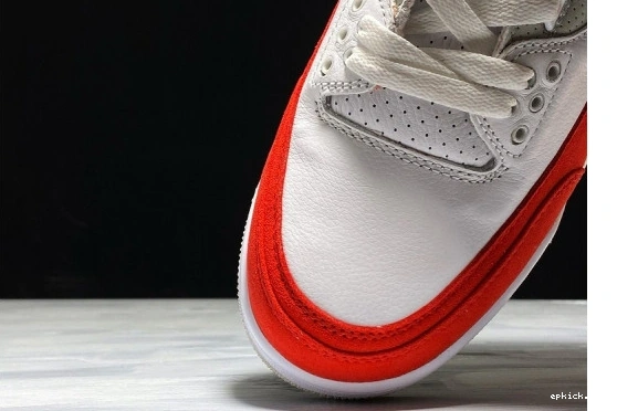 Rep EP UNIVERSITY CJ0939-100 WHITE TINKER RED AIR CJ0939-100 RETRO 3 JORDAN 0123